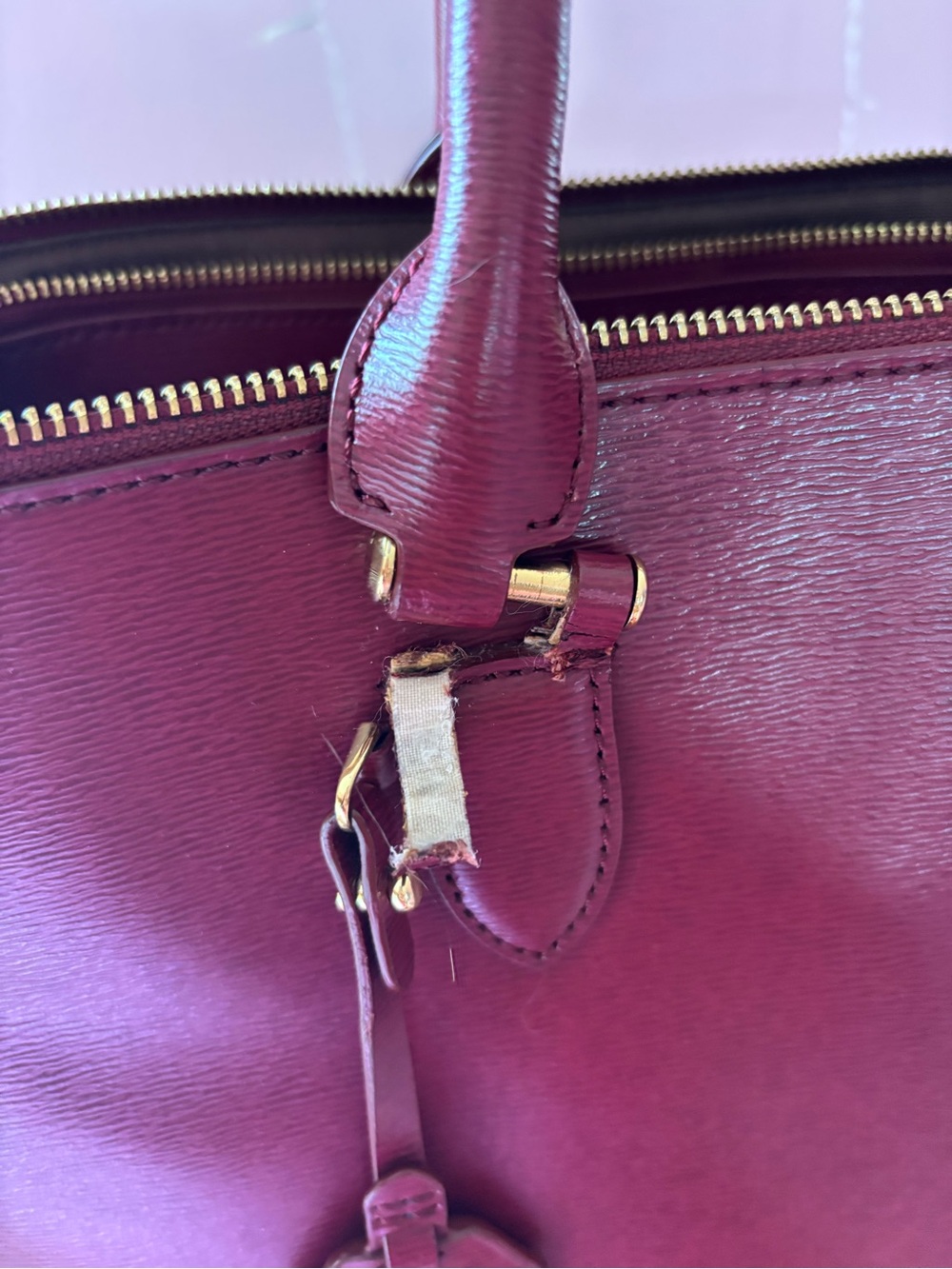 Lauren Ralph Lauren Newbury satchel leather handbag - Picture 2 of 10